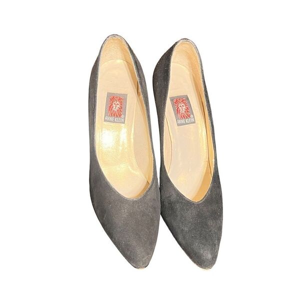 Vintage Leather Designer Narrow Pumps Size 7N Anne Klein, Nina, Garolini - Picture 6 of 6